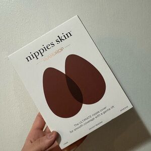 Nippies Skin Teardrop Adhesive Nipple Covers in Brown